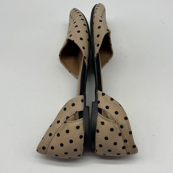 Gap Tan with Black Polka Dot Flats size 8 - Picture 7 of 10